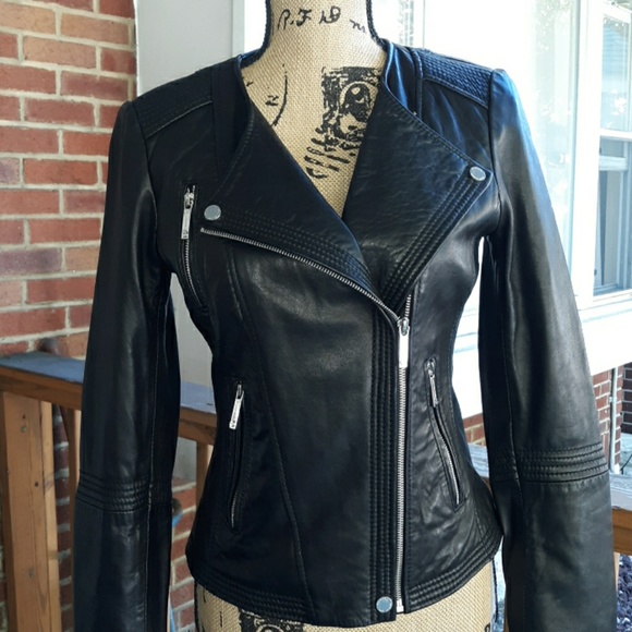 MICHAEL Michael Kors Jackets & Blazers - (EUC) MICHAEL KORS LEATHER JACKET